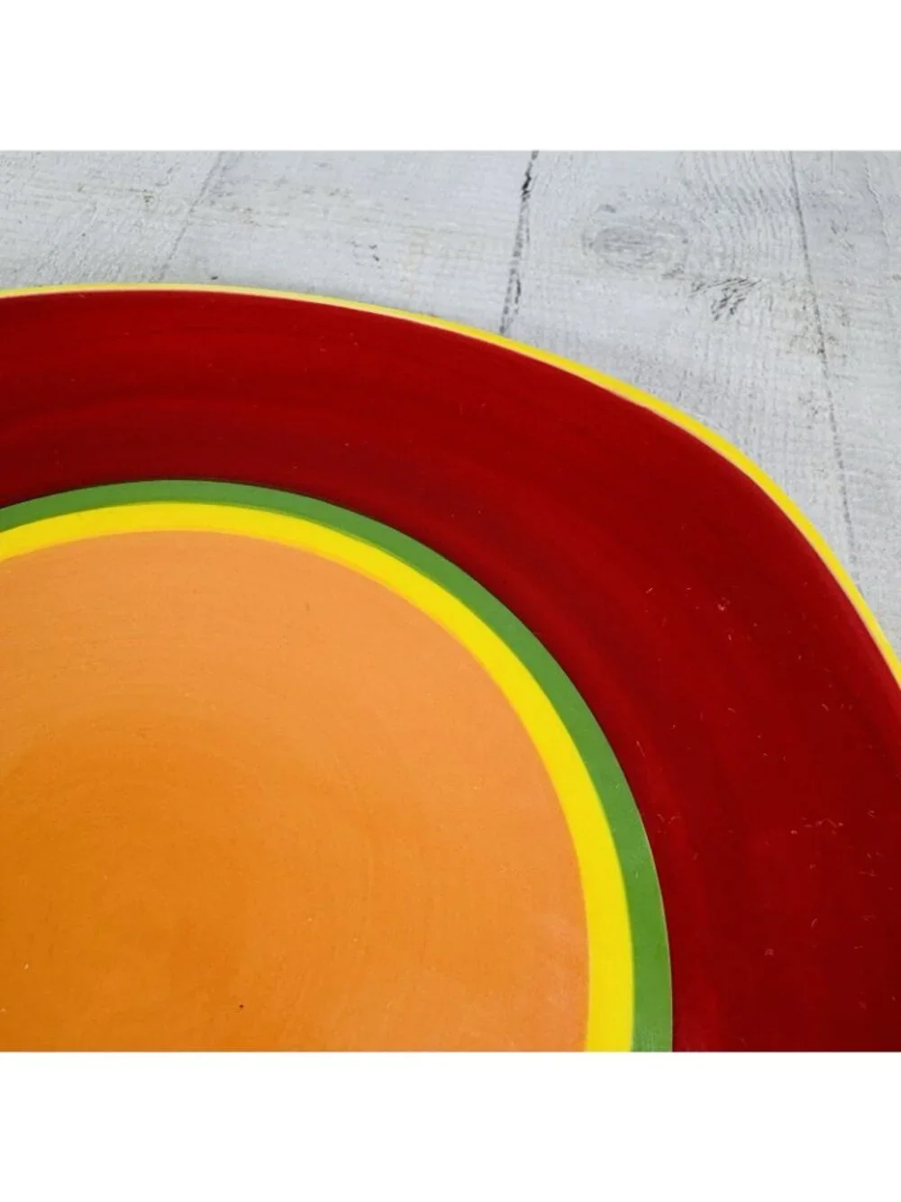 Dansk CARIBE ARUBA ORANGE & Red Green Yellow Rings 8 3/4